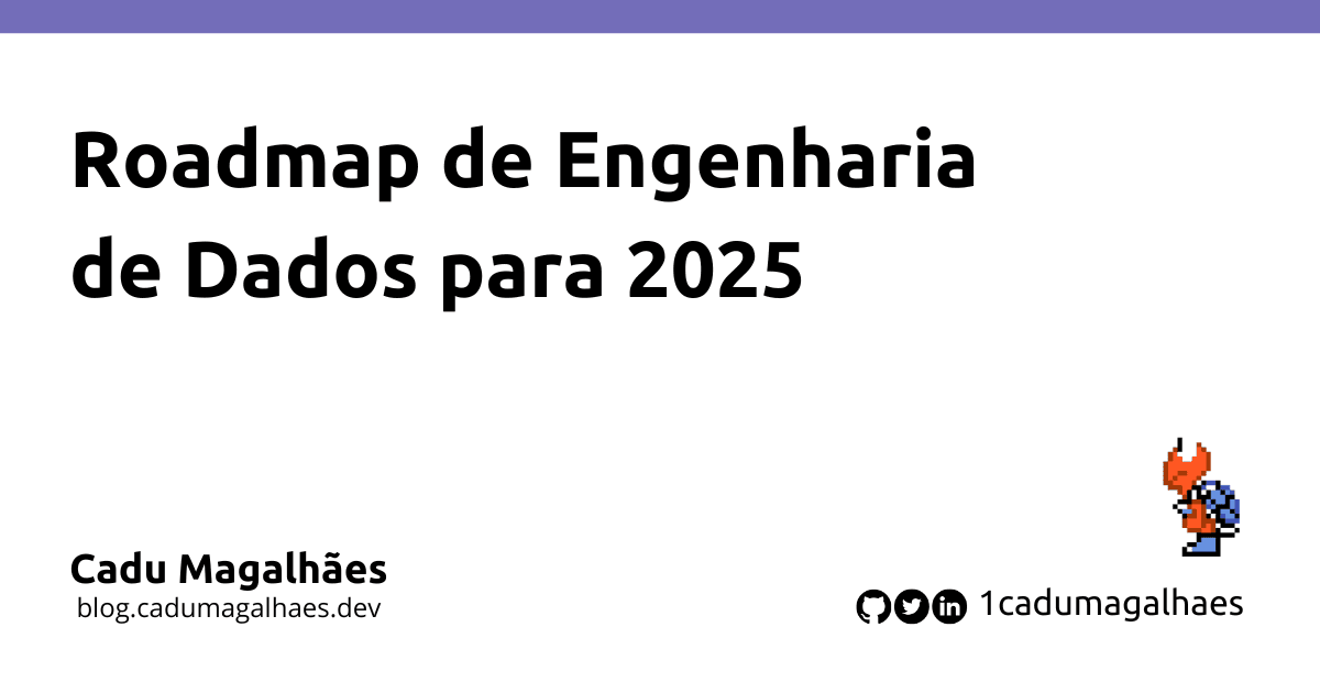 Roadmap de Engenharia de Dados para 2025